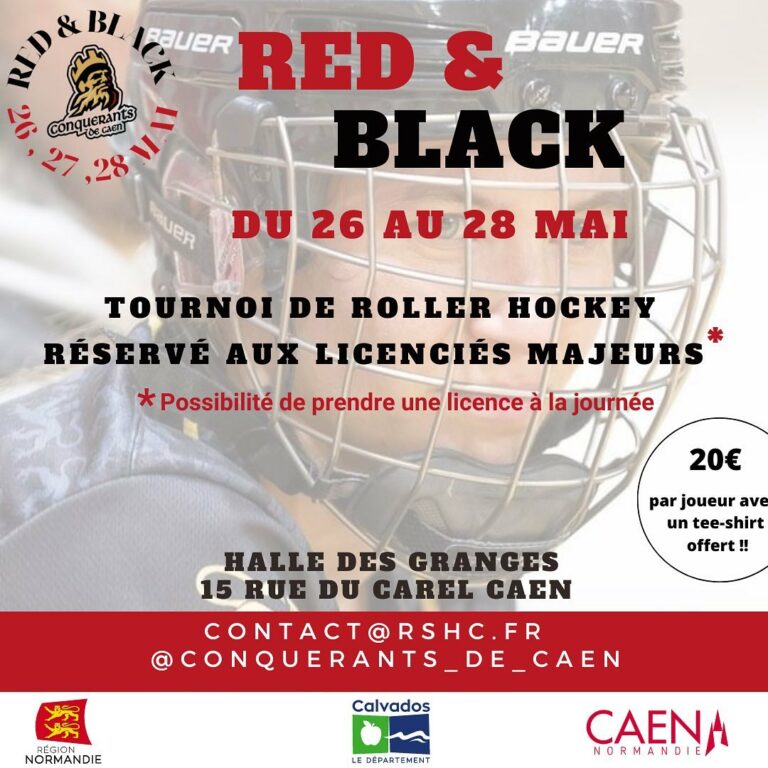 ROLLER HOCKEY – RED AND BLACK